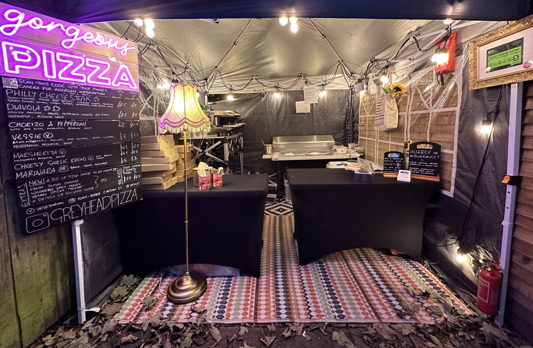 Pizza stall